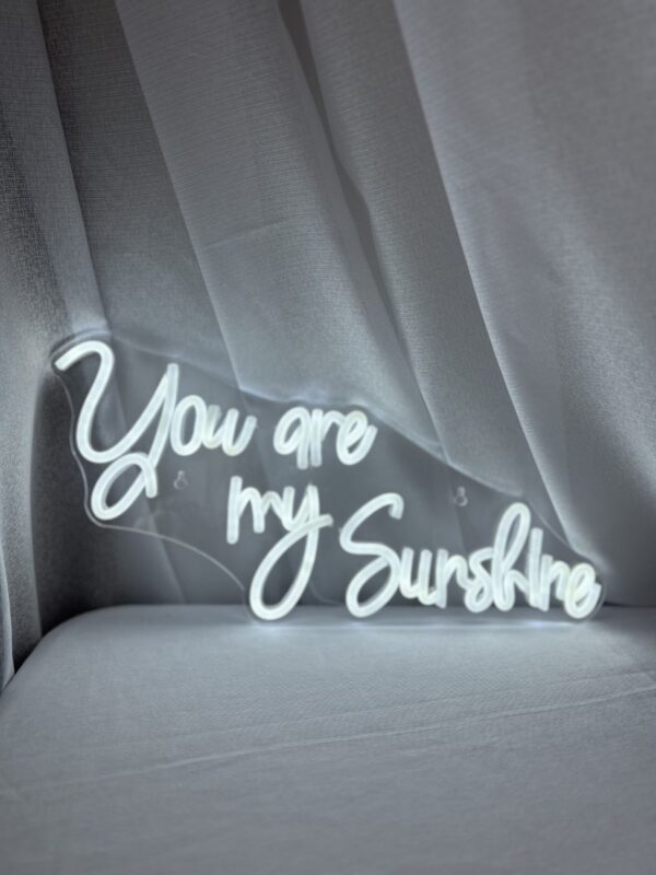 LED nápis "You are my sunshine"