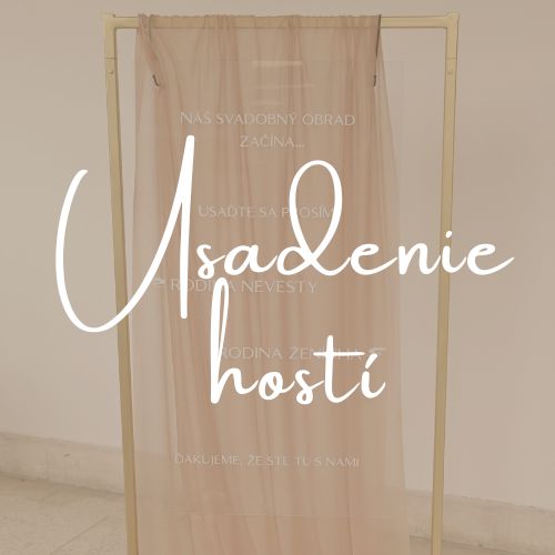 Prenájom svadobných usadení pre hostí